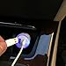 Dual USB Car Charger by DFLIfestyle, Portable with Blue Led Light for Safe Travel, for Apple iPhone, iPad, Android and more