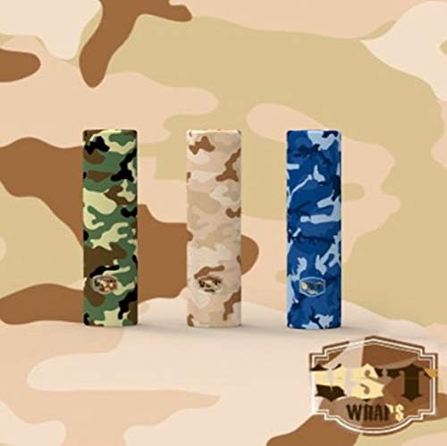 BETWEENME 5 Pcs 18650 Battery Wraps Insulators PVC Plastic Shrink Sleeve Case Camouflage PVC Heat Shrink Tube Sleeve