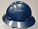 HNTE-Blue/Black Fiberglass Hard Hat Safety Full Brim Helmet, Nylon Ratchet Suspension, 4-Point, {Top Impact} Safety Hard Hat Cool Air Flow Vent System