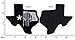 Punisher Skull Texas Shape Lone Star US Flag Tactical Morale Hook Loop Compatible Patch