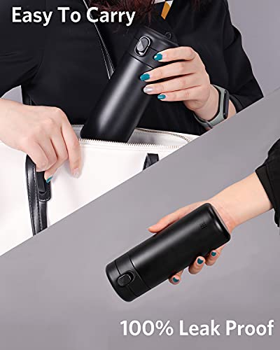 FACE Leakproof Travel Mug Insulated Coffee Mug for Hot Drinks Double Walled Coffee Flask Vacuum BPA Free Water Bottle 350ml