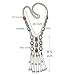 Miraculous Garden Womens Silver/Gold Turquoise Long Boho Beads Fringe Necklace Bohemia Style Fashion Necklace for Women
