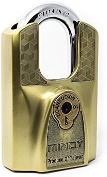 Mindy Lock with Keys Zinc Alloy Keyed Different Padlock,1-Pack, AF12-60 by Mindy