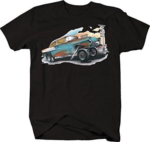Blue Gasser - Ford F-1 Built Tough F-150 American Muscle Hot Rod T shirt - 3XL