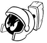 CCI Marvin The Martian Looney Tunes Funny Decal Vinyl Sticker|Cars Trucks Vans Walls Laptop|Black|5.5 x 5.1 in|CCI2097