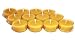 100% Pure Raw Beeswax Tea Lights Candles Organic Hand Made (Set of 12)