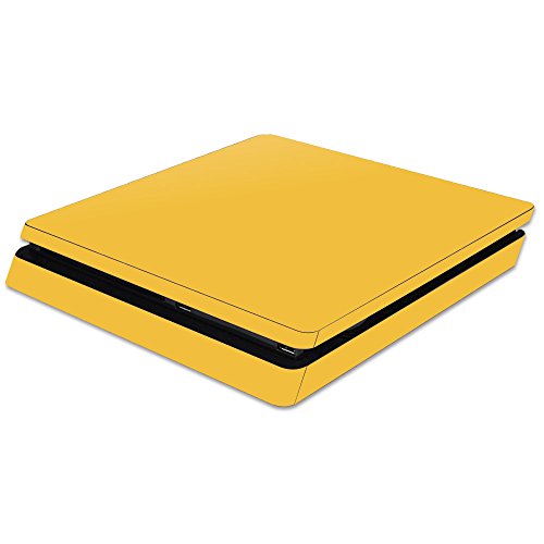 MightySkins Skin Compatible with Sony PS4 Slim Console - Solid Marigold | Prote…
