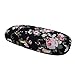 Hard Shell Clamshell Eyeglasses Case, Philley Floral Fabrics Portable Glasses Protection Case(C)