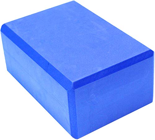 Sol Living EN-YP-FB001-BL Yoga Block - Compact Durable High Density EVA Foam Block for Balance and Stability Exercise Fitness Pilates and Yoga Accessory, Blue - Thumbnail 6