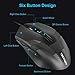 TECKNET Wired Gaming Mouse, Ergonomic Optical USB Gaming Mice for Laptop PC Computer Gamer, Adjustable DPI Levels, 6 Buttons
