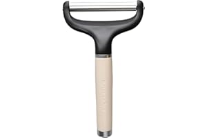 KitchenAid - Y, Ultra-Sharp Blade with Silicone Grip Handle, Sleek Efficient Tool (Almond Cream)