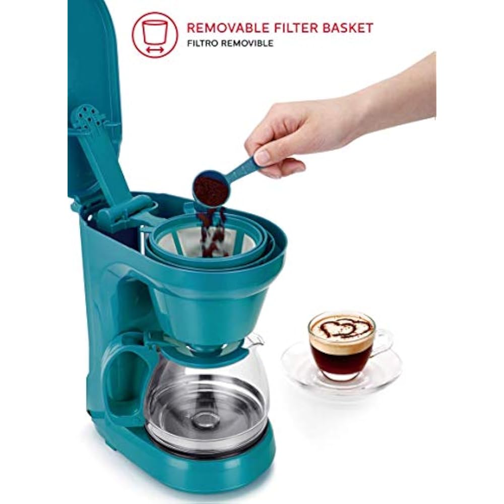 HH0914701E 5Cup Coffee Maker Teal Kitchen Dining eBay