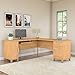 Bush Home Somerset 72W L Shaped Desk with Storage in Maple Cross, 72-inch Large Corner Computer Table for Home Office Workspace