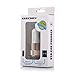 Car Charger, Eleckey™ 2.1A Dual USB Port Car Charger Portable Travel Charger Rapid Car Charger Auto Adapter for iPhone 6 5s, iPad Air mini, Samsung Galaxy s5, Nexus, HTC One and Other Devices (Gold and White)
