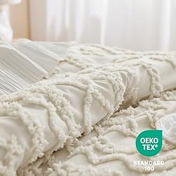 Bedsure Tufted Boho Comforter Set King - Sage Green