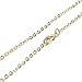 ALEXCRAFT Wholesale 12 PCS Gold Plated Brass Flat Cable Chain Finished Necklace Chains Bulk for Jewelry Making (30 Inch(2 MM))