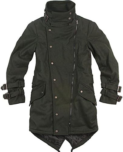 Amazon Co Jp Unplugged 468bモッズコート ミリタリーコートブラックblack黒カーキb系お兄系メンズアメカジヘビロテストリートアウターマウンテンパーカージャンパータイトスリムストリート L Khaki 服 ファッション小物