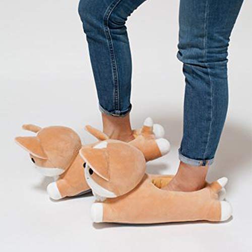 heated corgi slippers