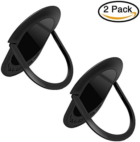 Phone Holder Ring, Phone Finger Holder 360° Rotation Super Thin Grip Mount Metal Smartphone Kickstand, for Magnetic Car Phone Mount, Cell Phone Ring Holder iPhone X, iPhone 8/8 Plus - 2 Packs