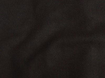 Black Heavy Weight Wool Blend Fabric (Black,Machine Washable)