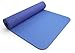 Yoga Mat - Eco Friendly, Nonslip for Hot Yoga; Travels Easily in Your Yoga Bag; Comes with Yoga Mat Strap Carrier; Best Thick, Organic Mat for Exercise, Pilates and Yoga;-DarkBlue/LtBlue