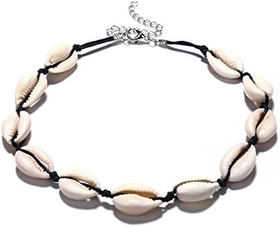 MingJunWomen Bohemian Shell String Choker Necklaces Chain Link Necklaces Cute Sweet