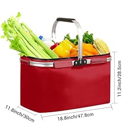 Market Basket Collapsible Large Reusable Shopping