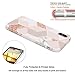 JAHOLAN Compatible iPhone Xs Max Case Bling Glitter Sparkle Rose Gold Marble Design Clear Bumper TPU Soft Rubber Silicone Cover Phone Case for iPhone Xs Max 2018 6.5 inch