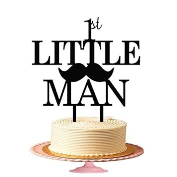 1st Little Man Cake Topper For Your One Year Baby Boy Birthday