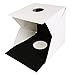 Xjamus 40CM Foldable Photo Studio Light Box,Folding Portable LED LightBox Shooting Photography Tent Kit with White/Black Background