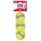 KONG Squeakair Dog Toy Tennis Ball - Medium, Pack of 3