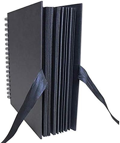 SULYMY | Photo Albums | x 21 cm 40 Pcs / 80 Pages Black Paper Scrapbook Wedding Guest Book DIY Anniversary Travel Memory Scrapbooking Photo Album