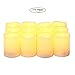 UPBASICN 12 Pieces LED Flameless Battery-operated Votives Candles/Unscented LED Candles/Flameless Candles/Flickering Tealights for Garden wedding,Party,Festival Decorations etc (Batteries Included)