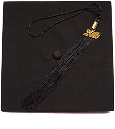Matte Adult Unisex Graduation Cap With Tassel 2019 Year Charm Grad Days