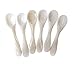 Marycrafts Set of 6 White Mother of Pearl MOP Caviar Spoons W Round Handle