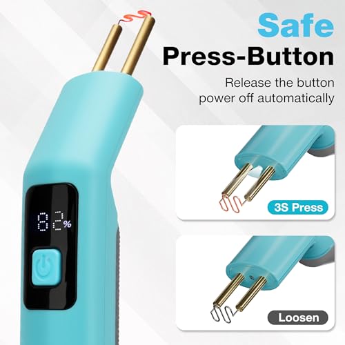 SHALL Cordless Plastic Welder - 200 Piece Stapler Kit - Hot Stapler - For Plastic Repair Bumpers Toys