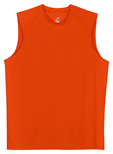 Badger Sportswear Men's Sleeveless Performance T-Shirt, Burnt Orange, X-Large