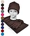 Solid Color Polyester 3 Piece Fleece Hat, Scarf & Glove Women's Winter Set