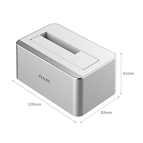 [Support UASP & 8TB]Alxum Aluminium USB 3.0 To SATA Single Bay Hard Drive Docking Station For 2.5/3.5 Inch SATA I/II/III HDD SSD - Thumbnail 3