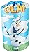 Disney Frozen Olaf Quilted Slumber Bag, Bonus Backpack with Straps, Light Blue/White