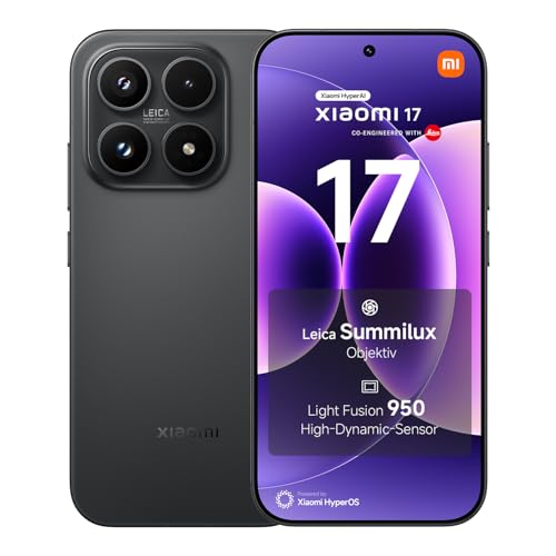 17 Smartphone, 12+512GB Speicher, 6330mAh Akku, Schwarz