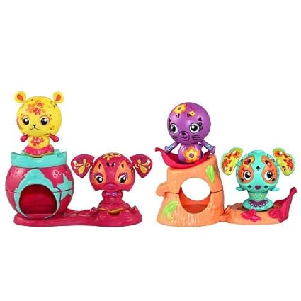 Zoobles Flower Power 4-er Set inkl. exclusiver Meerjungfrau #353 Wade, # 354 Pandelilah, #355 Salina. #356 Clawford
