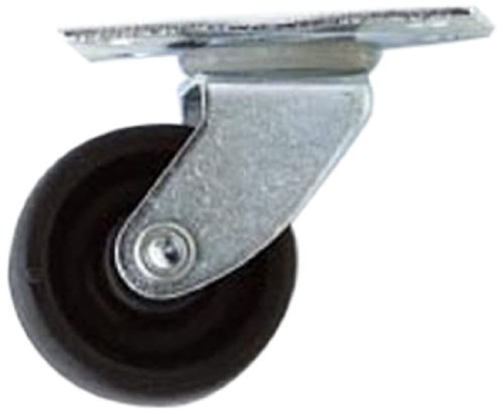 Merriway® BH01549 30mm (1.1/4 inch) Single Wheel Swivel Castors Casters, Plate Fix - Pack of 4