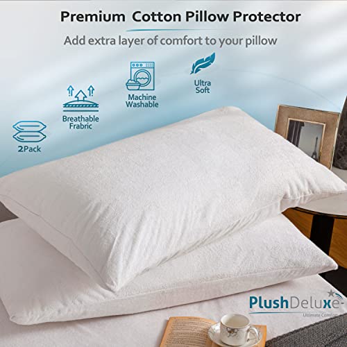 Premium Waterproof Pillow Protectors King Size 20''x38'' Set of 2
