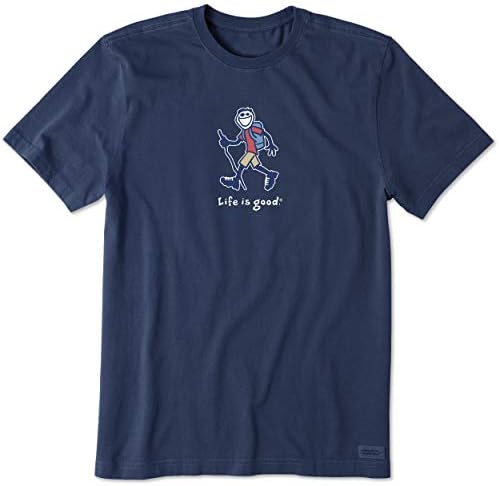 Life is Good Men's Crusher Tee Shirt, Short Sleeve Cotton Graphic