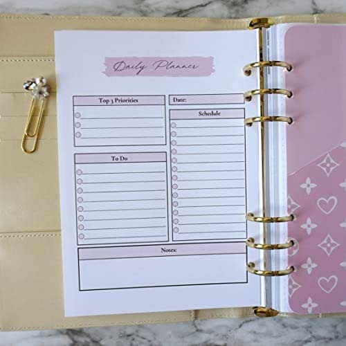 A5 Planner Inserts Daily, Daily To Do List Planner Pages, 6