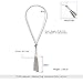 LUREME Simple Silver Thin Chain Knot and Tassel Long Necklace-Silver (01003351)