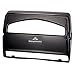 Georgia Pacific 57748 Safe-T-Gard 1/2 Fold Toilet Seat Cover Dispenser, Black