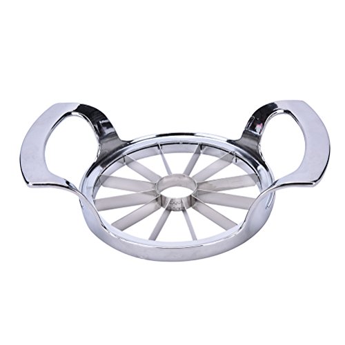 Supershopping Apple Slicer-Heavy Duty Commercial Apple Corer and Divider,Silver,Food Grade Stainless Steel