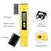 Digital PH Meter, UOTO Water Quality Tester 0.01 PH High Accuracy and 0-14 PH Measurement Range, Ideal Water Test Meter for Household Drinking Water, Aquariums, ATC - Yellow